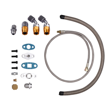 turbo installation rebuilding kits t3/t04e type w/ oil linesintercooler pipings